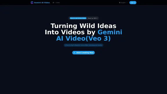 Generador de Video Gemini AI con Audio - Crea videos de IA impresionantes con audio sincronizado.