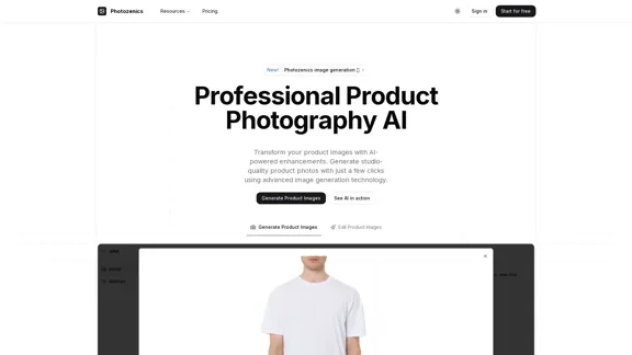 Photozenics - Produktbilder mit KI erstellen