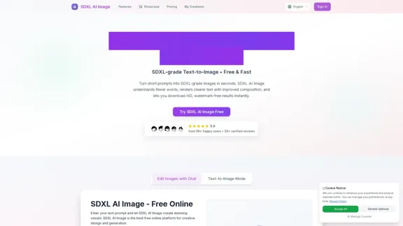 SDXL AI Image - AI画像生成器およびクリエイティブプラットフォーム
