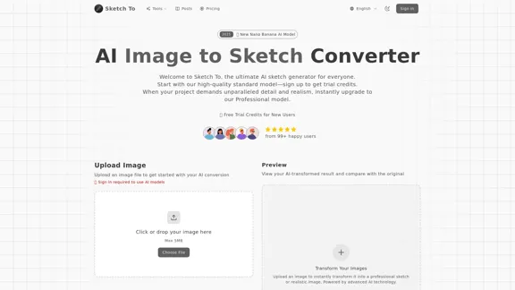 Sketch To - Free AI Image to Sketch Converter & Sketch to Image Tool