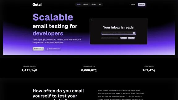 Octal - Revolutionize email testing for teams