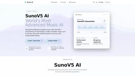 Suno V5 AI - The Most Advanced Music Generator in the World