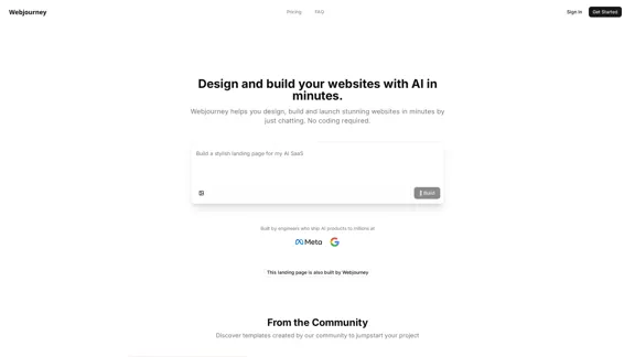 Webjourney - AI Website Creator