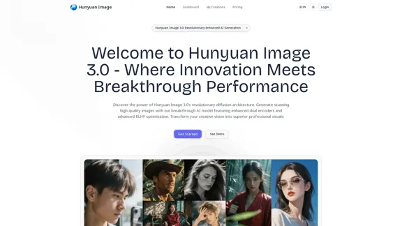 Hunyuan Image 3.0 - Generador de Imágenes AI