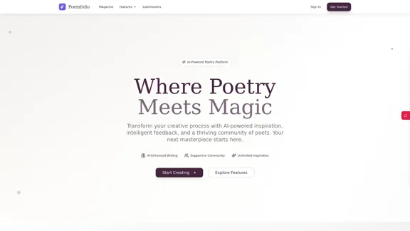 Poemfolio - KI-gestützte Poesie-Plattform
