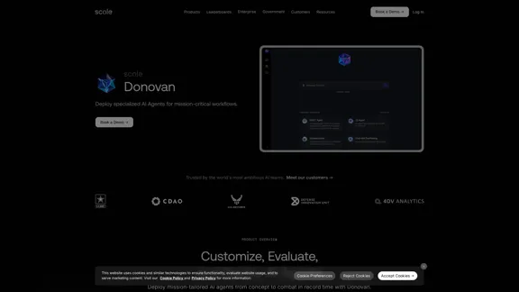 Donovan | Scale AI - 用人工智能代理赋能公共部门
