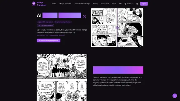 Manhwa Translator - Free online AI Manga Translator