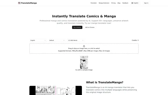 Manga Translator - Professional manga and comics translation powered by AI