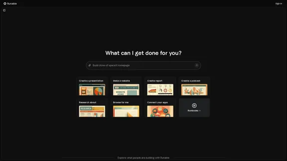 Runable - Универсальный агент автоматизации для цифровых задач