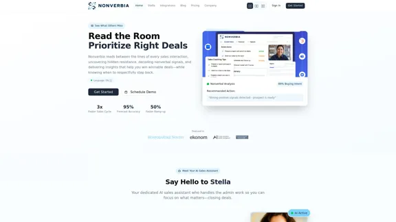 Nonverbia - ИИ-продавец, который считывает невербальные сигналы