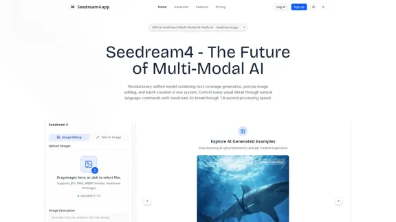Seedream4 - Ультрабыстрый 2K ИИ-генератор изображений за 1,8 секунды