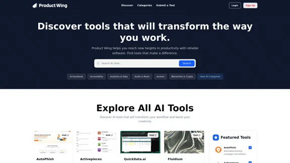 Product Wing - Descubre herramientas que transformarán la forma en que trabajas.