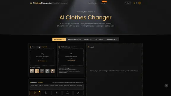 AI Clothes Changer - Free AI Virtual Fitting Tool