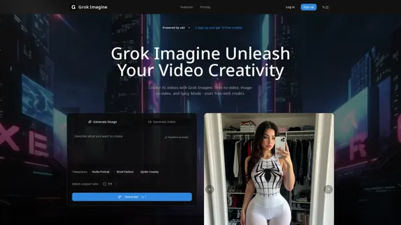 Grok Imagine - AI Video Generator with Exciting Features and Free Credits