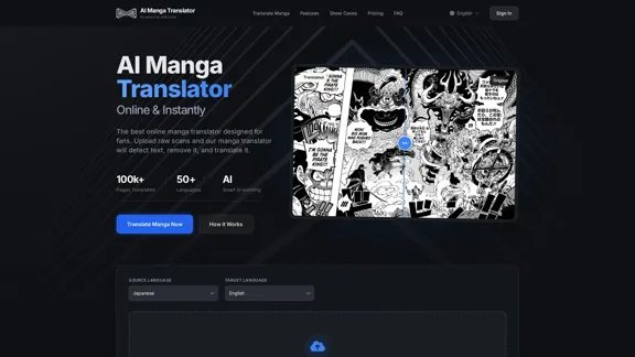 AI Manga Translator - Traduisez des mangas en anglais en ligne gratuitement