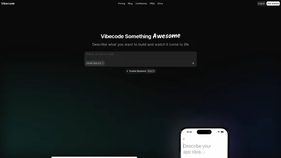 Vibecode - AI Mobile Application Creator