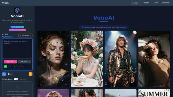 VoooAI - Kostenloser unbegrenzter KI-Bild- und Video-Generator