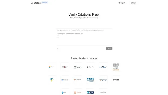 CiteTrue - Free Citation Verifier