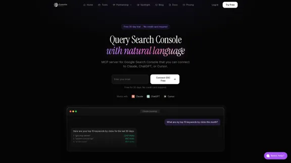 GSC MCP Server - Query Google Search Console with AI