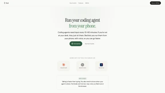 Sled - Voice interface for Claude Code
