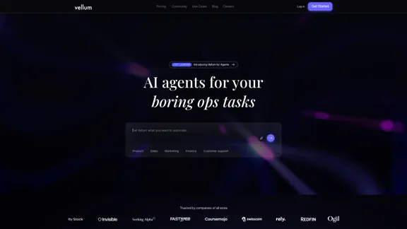 Vellum - Build powerful AI agents through conversations with AI.