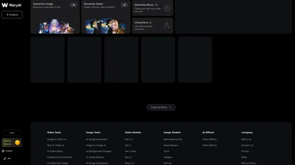 WeryAI - Free AI Video Generator and Image Tools