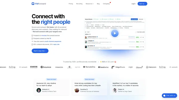 AI outreach platform - discover and engage with potential clients 10 times quicker.