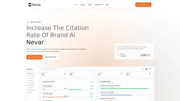 Nevar - AI Search Visibility and Geographic Optimization Platform