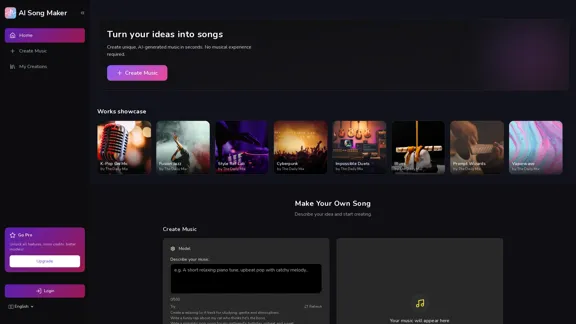 AI Song Maker - Создавайте музыку с помощью ИИ