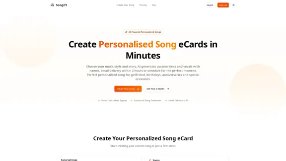 Carte eCard de chanson personnalisée - Livraison par email ≤ 2h