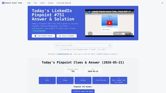 Pinpoint Answer Today - Daily Responses & Solutions