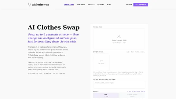 AI Clothes Swap - Free AI Clothes Changer & Virtual Fitting