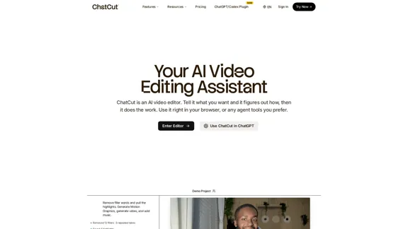 ChatCut · AI Video Editor | Edit Videos Using Prompts
