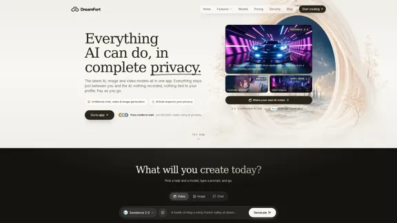 DreamFort - Die private, uneingeschränkte KI-Suite