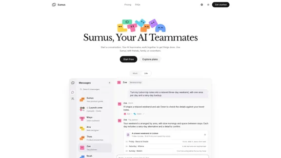 Sumus: Ihre KI-Teamkollegen, rund um die Uhr